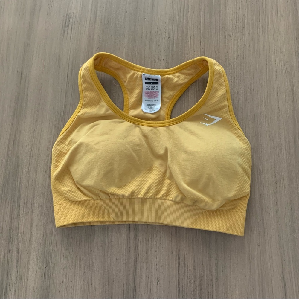 Gymshark Yellow Vital Seamless Sports Bra